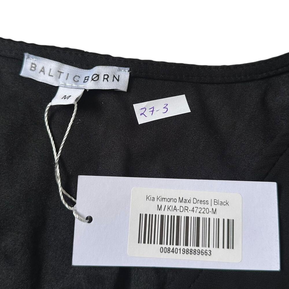 Baltic Born Black Lined Kia Maxi Dress Women's Size Medium NWT | 27-3 - Picture 4 of 7